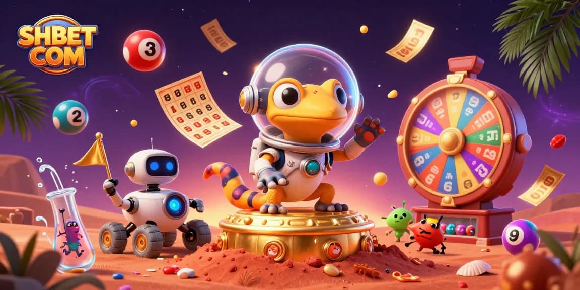 Engage with SHBET COM while exploring the vibrant universe of colorful lottery balls and casino excitement.