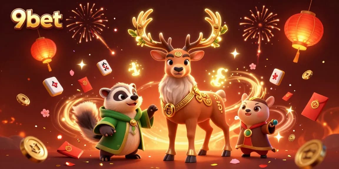 Engage with the thrilling 9bet gaming scene, featuring Celtic characters amidst vibrant casino elements.