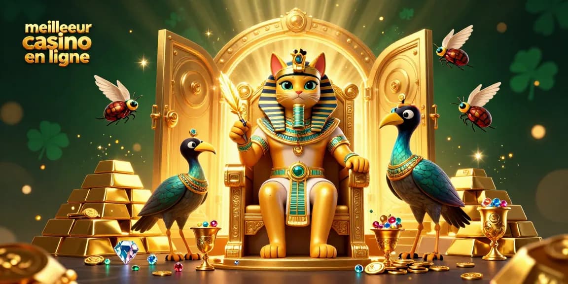 Jouez au meilleur casino en ligne avec des gains scintillants et des trésors d'or.