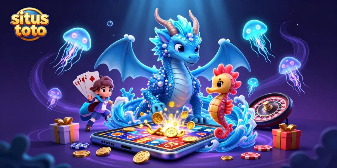 Experience situs toto exciting slot adventures with a vibrant underwater scene filled with dynamic characters.
