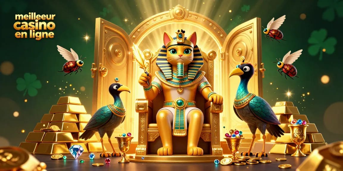 Jouez au meilleur casino en ligne avec des gains scintillants et des trésors d'or.