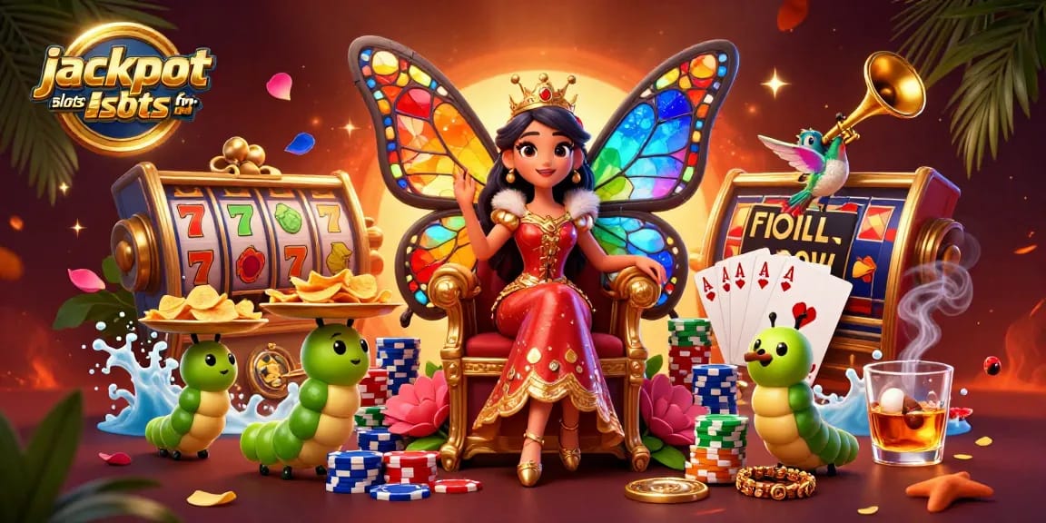 Spin for massive wins with jackpot slots for bitcoin in this vibrant 3D casino scene.