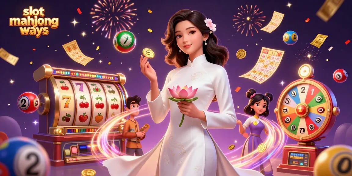 Play exciting slot mahjong ways with vibrant games, symbols, and festive elements bursting with energy.