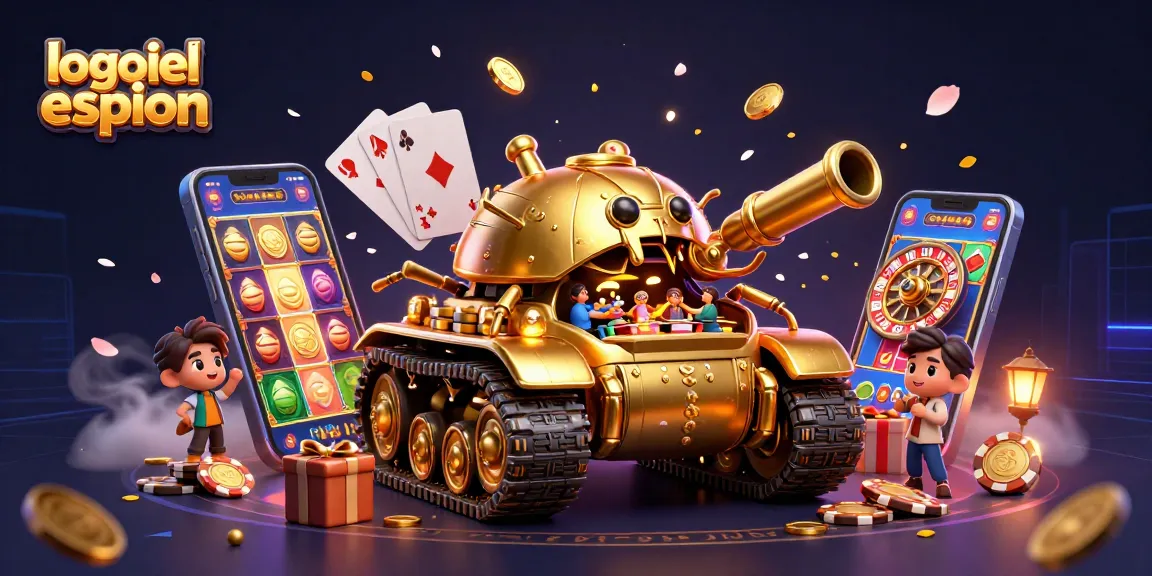 Jouer à logiciel espion avec une expérience de casino miniature éblouissante et des pièces d'or scintillantes.