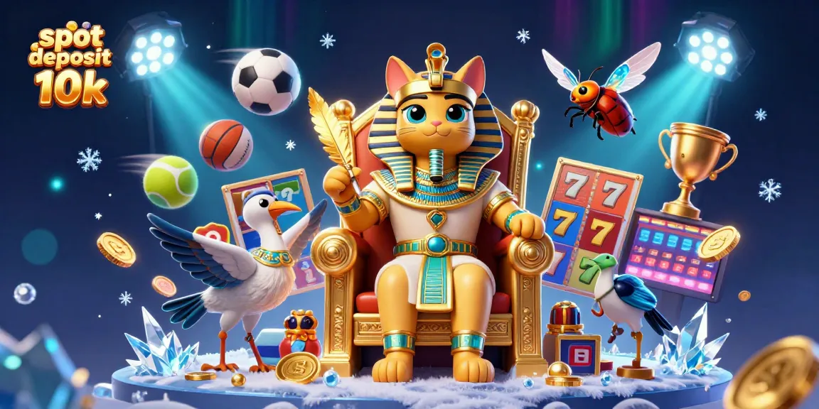 Menampilkan slot deposit 10k dengan karakter unik, memperlihatkan momen seru bermain slot dengan elemen dinamis.