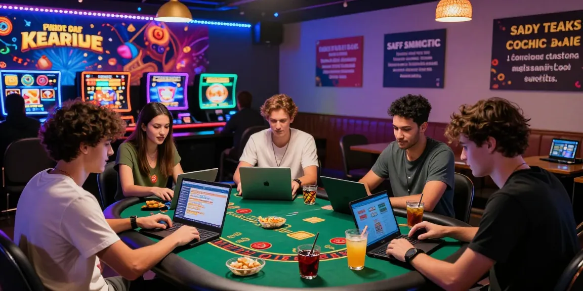 Enjoying casino games at https://brcs.co.uk with friends, vibrant atmosphere and diverse gaming experiences.