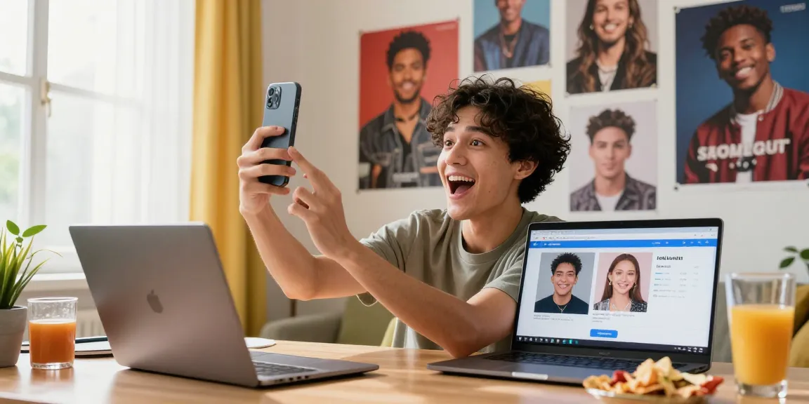 Find out which celebs I look like with a fun, casual selfie upload.