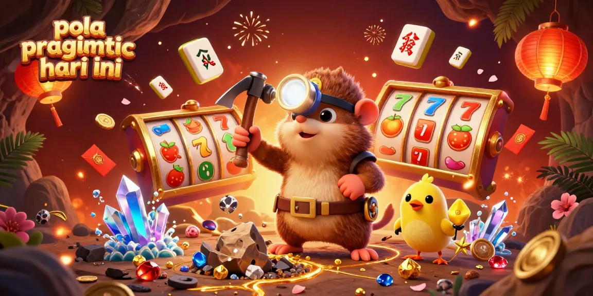 Engage with pola pragmatic hari ini through thrilling slot spins and golden treasures in a vibrant casino scene.