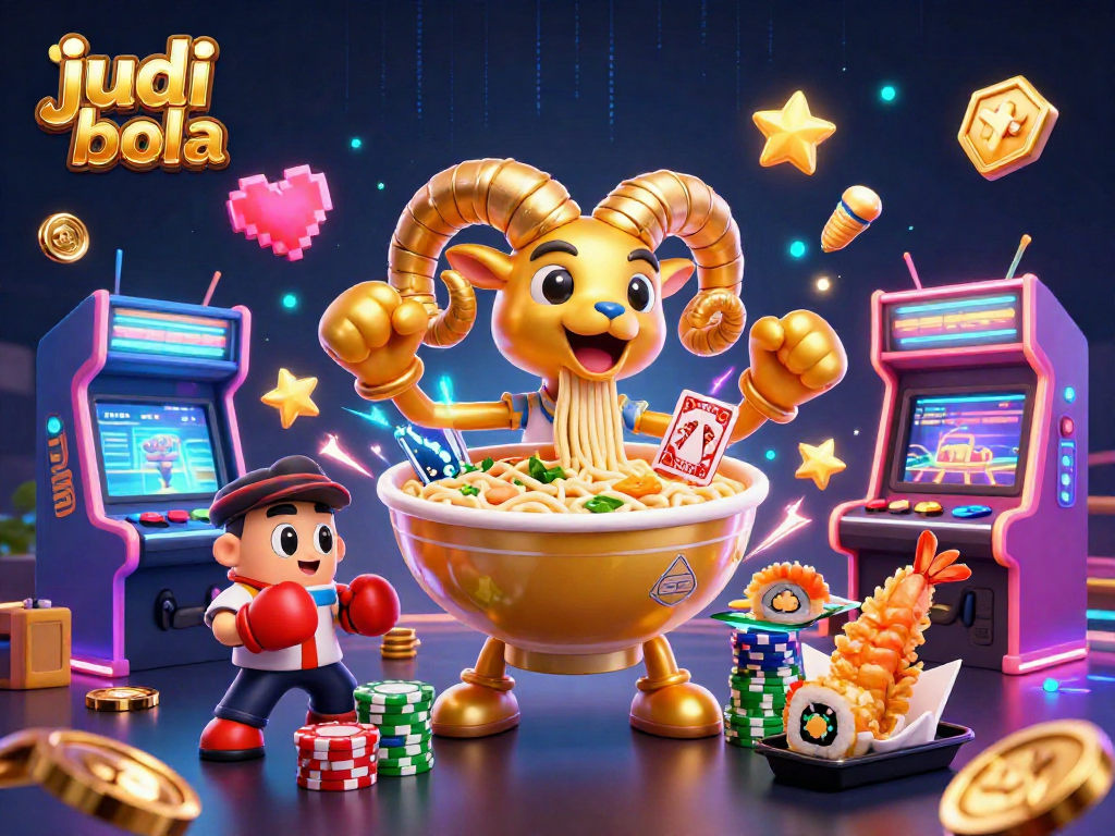Engage in judi bola excitement with vibrant 3D characters and casino-themed designs.
