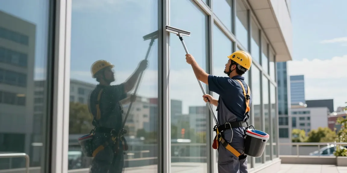 Professionelle Glasreinigung in Dortmund mit glänzenden Fenstern