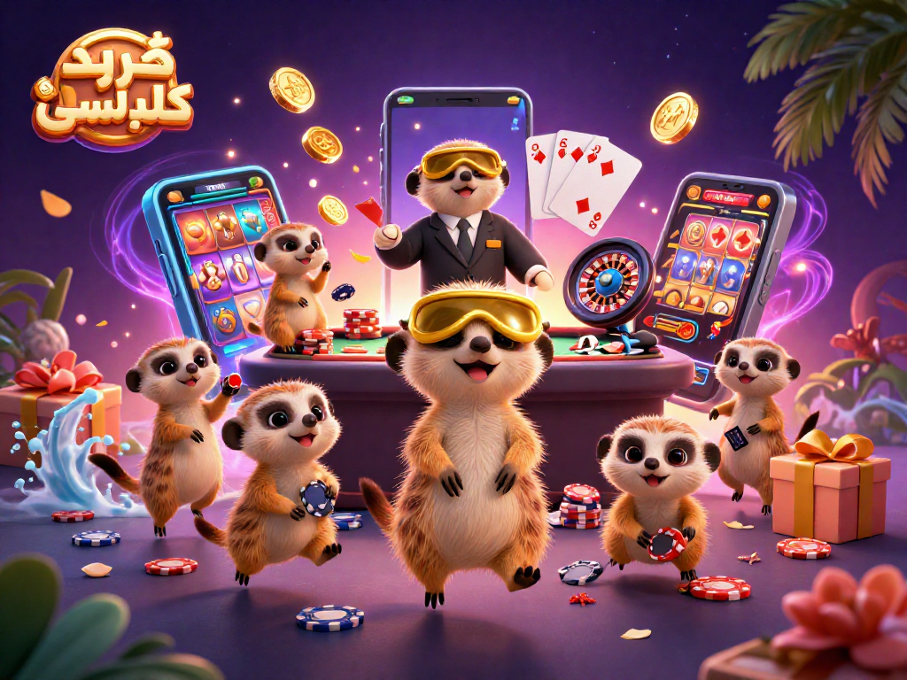 Engage with خرید کلید لمسی as meerkats lead an exciting casino operation under a magical sunset.