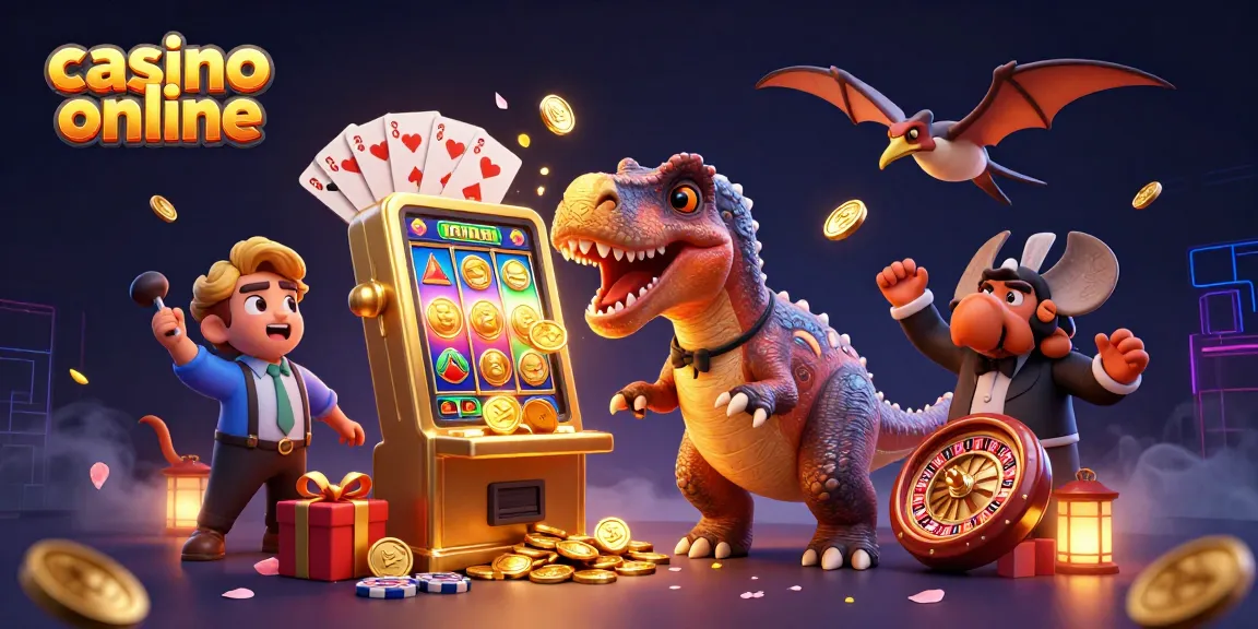 Sloturi online captivante la casino online, cu un pachycephalosaurus și jackpoturi strălucitoare.