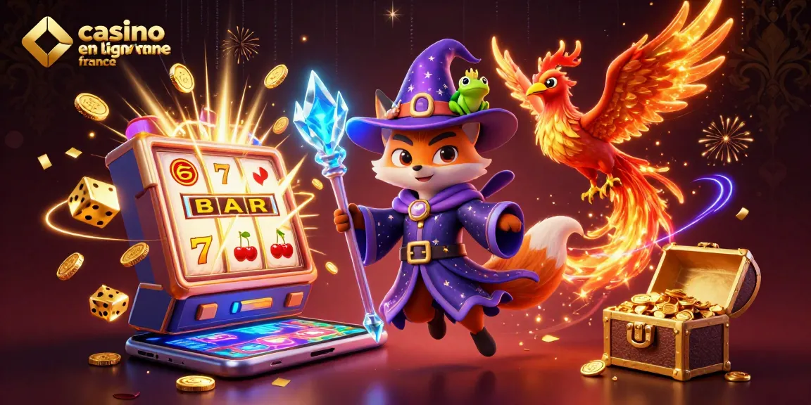 Visualisez les jeux passionnants du casino en ligne France avec des symboles comme les 7 chanceux et des jeux captivants.