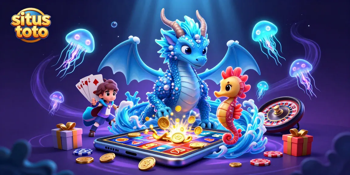 Experience situs toto exciting slot adventures with a vibrant underwater scene filled with dynamic characters.
