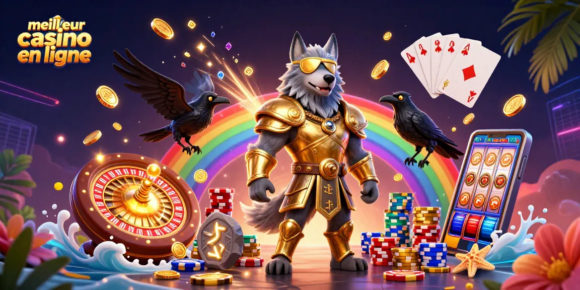 Plongez dans le monde vibrant du meilleur casino en ligne avec Odin et des corbeaux parmi les éléments de casino