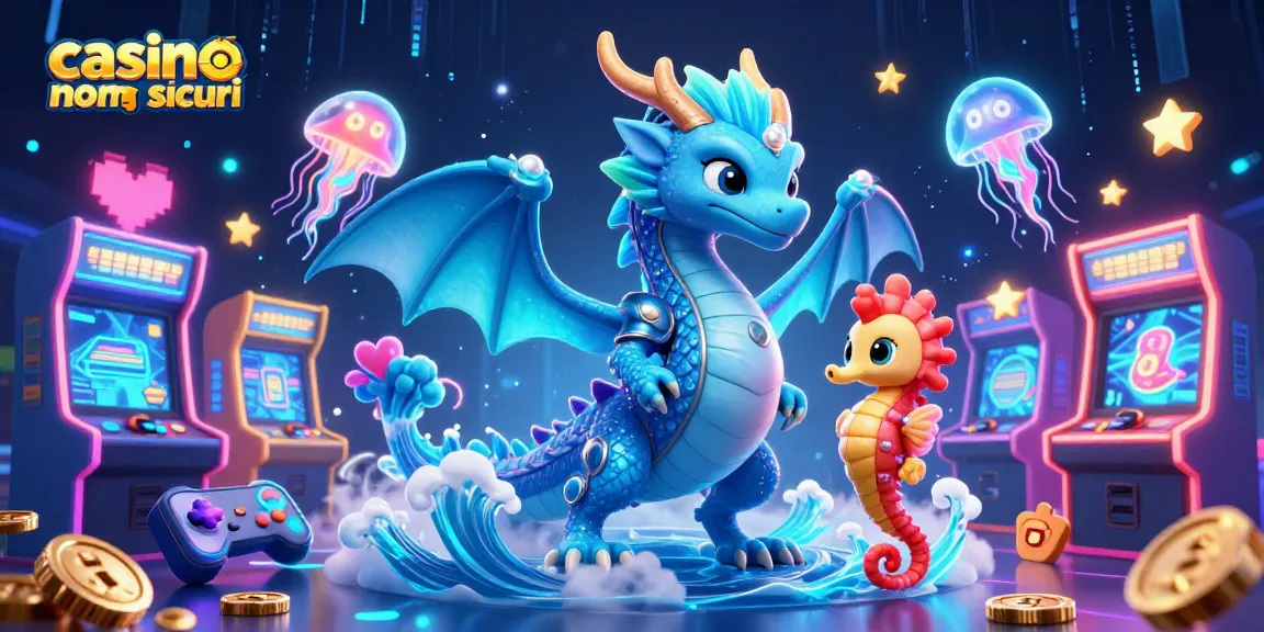 Impegnati in un'emozionante esperienza di gioco presso i casinò non AAMS sicuri con una scena dinamica che presenta creature mitiche ed elementi da arcade.