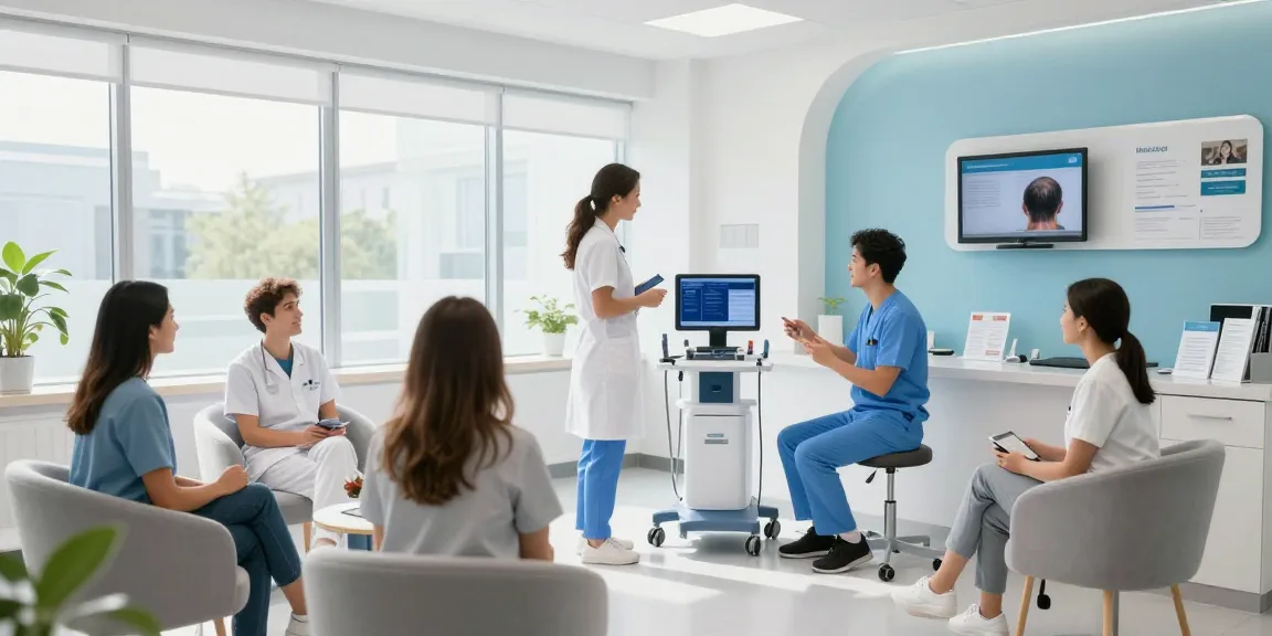 Hair transplant turkey at a modern clinic, expert patient care in a trusted healthcare environment.