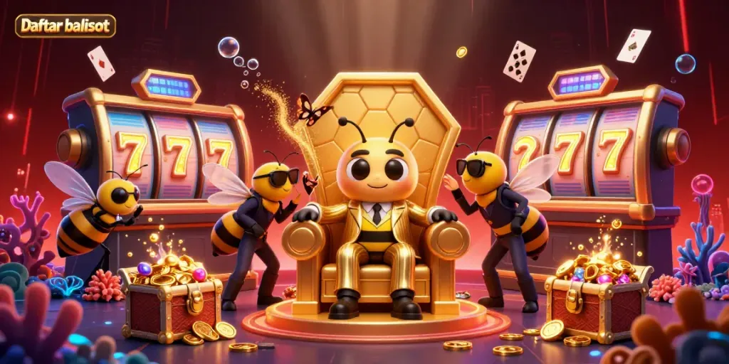 Spin the reels in the Daftar balisot casino scene filled with vibrant characters and sparkling treasures.