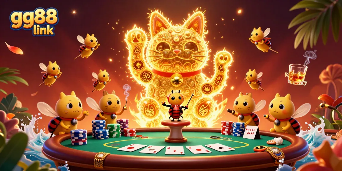 Experience the excitement of winning with the gg88 link in this vibrant casino illustration.