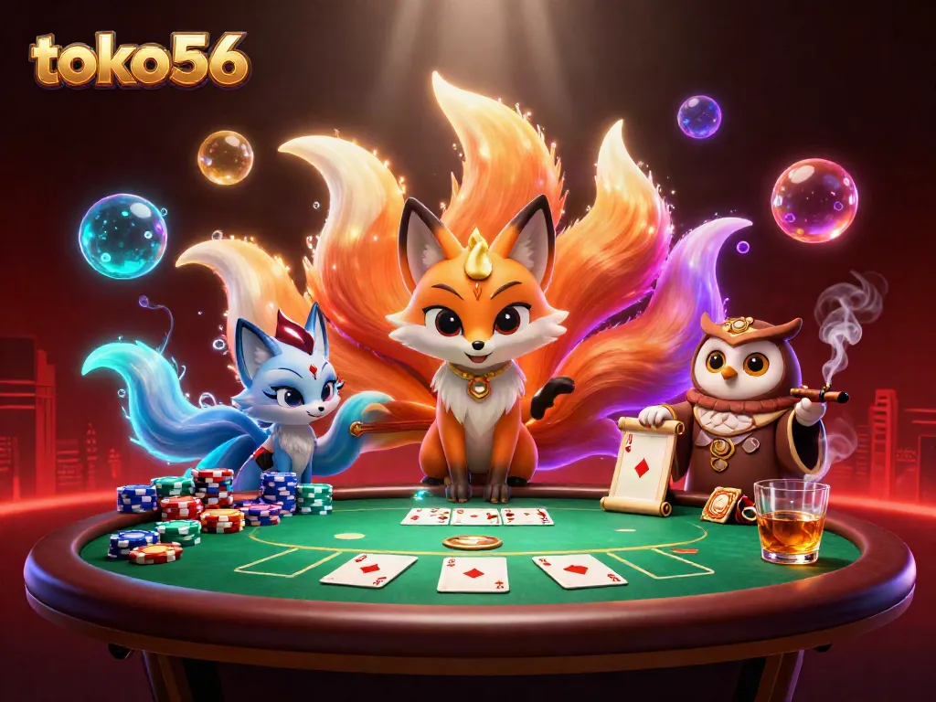 Gambarlah toko56 melawan peluang di meja poker dengan desain fantastis.