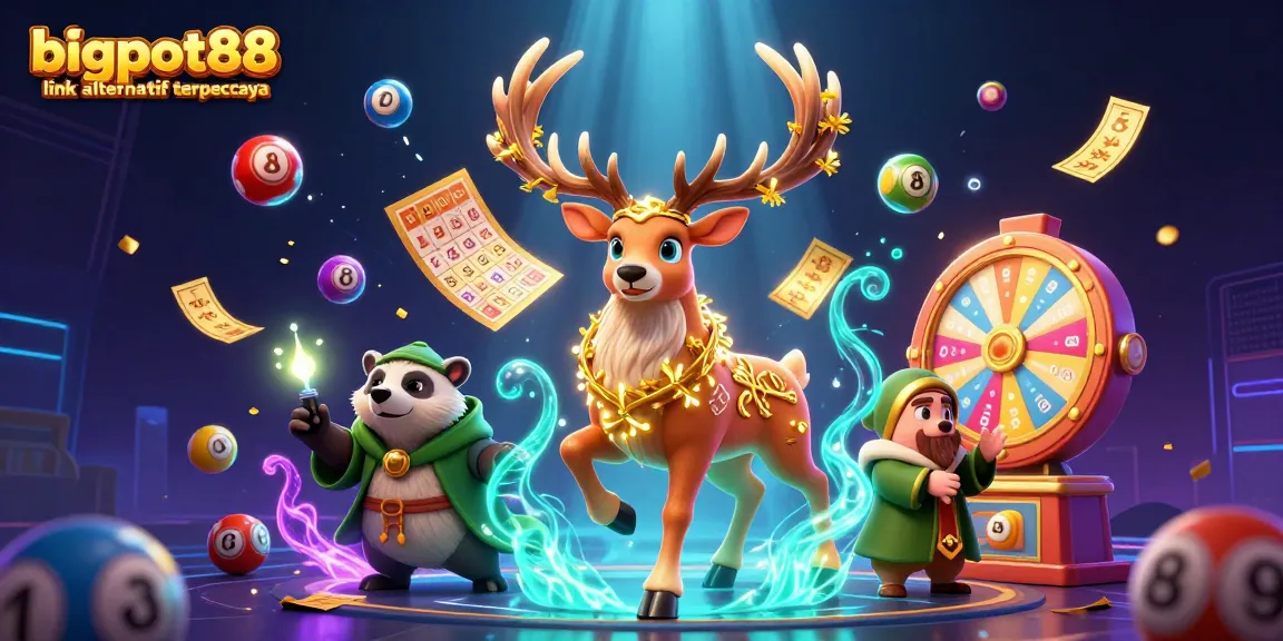Engage with bigpot88 link alternatif terpercaya for thrilling online gaming action amid a magical cascade of neon lottery excitement.