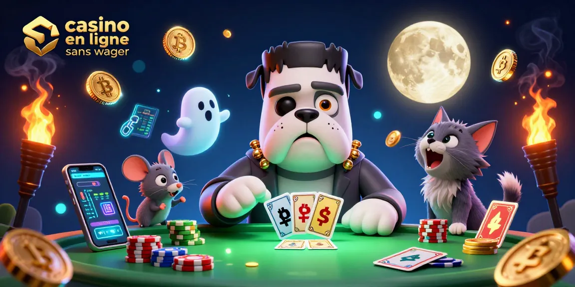 Gagnez des prix au casino en ligne sans wager avec ce joyeux mélange de personnages et de pièces numériques.