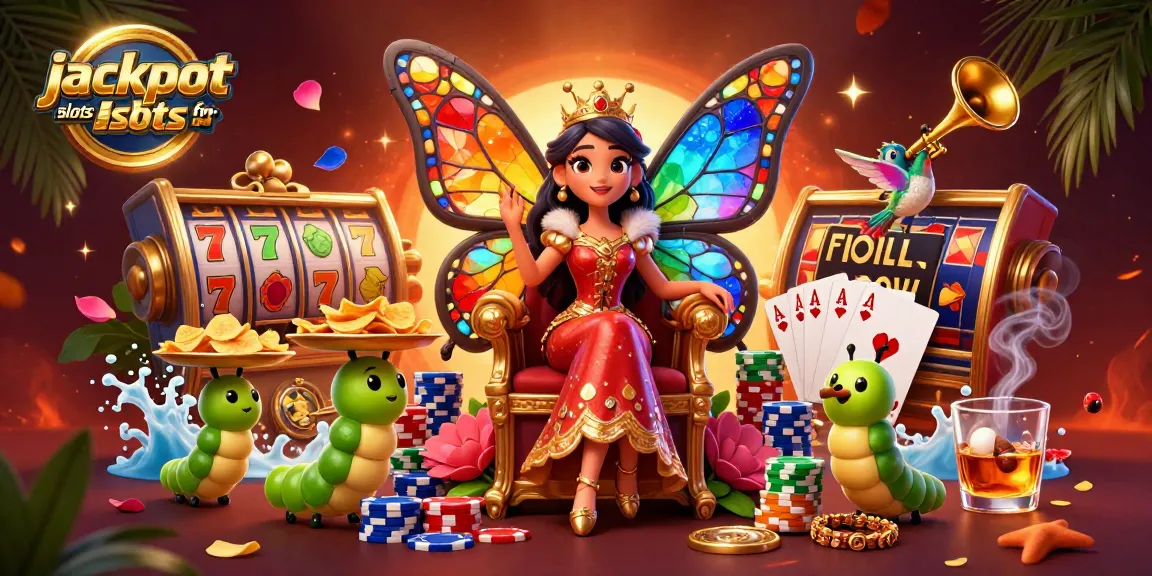 Spin for massive wins with jackpot slots for bitcoin in this vibrant 3D casino scene.