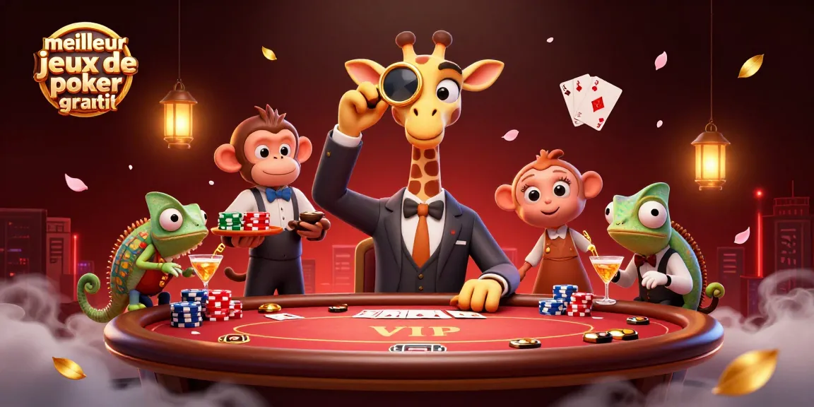 Jouez au meilleur jeu de poker gratuit avec des personnages animés au casino en ligne.