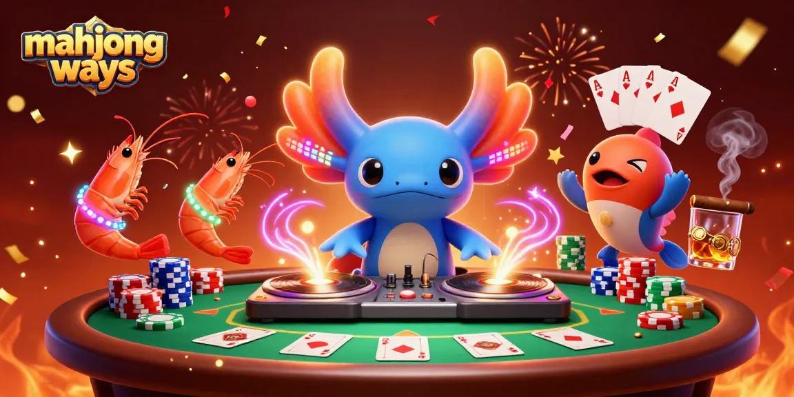 Experience mahjong ways action with a vibrant 3D illustration of casinos and characters in dynamic gameplay.