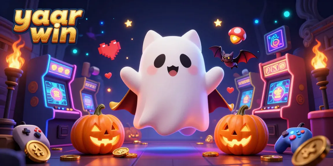 Play at yaar win and join a ghost cat's haunted casino adventure.
