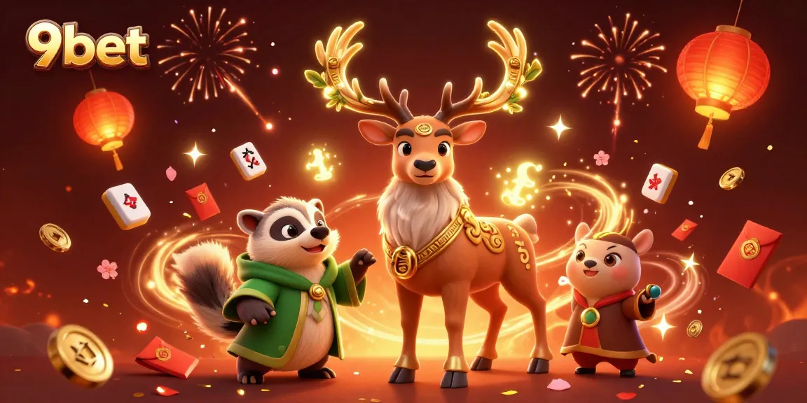 Engage with the thrilling 9bet gaming scene, featuring Celtic characters amidst vibrant casino elements.