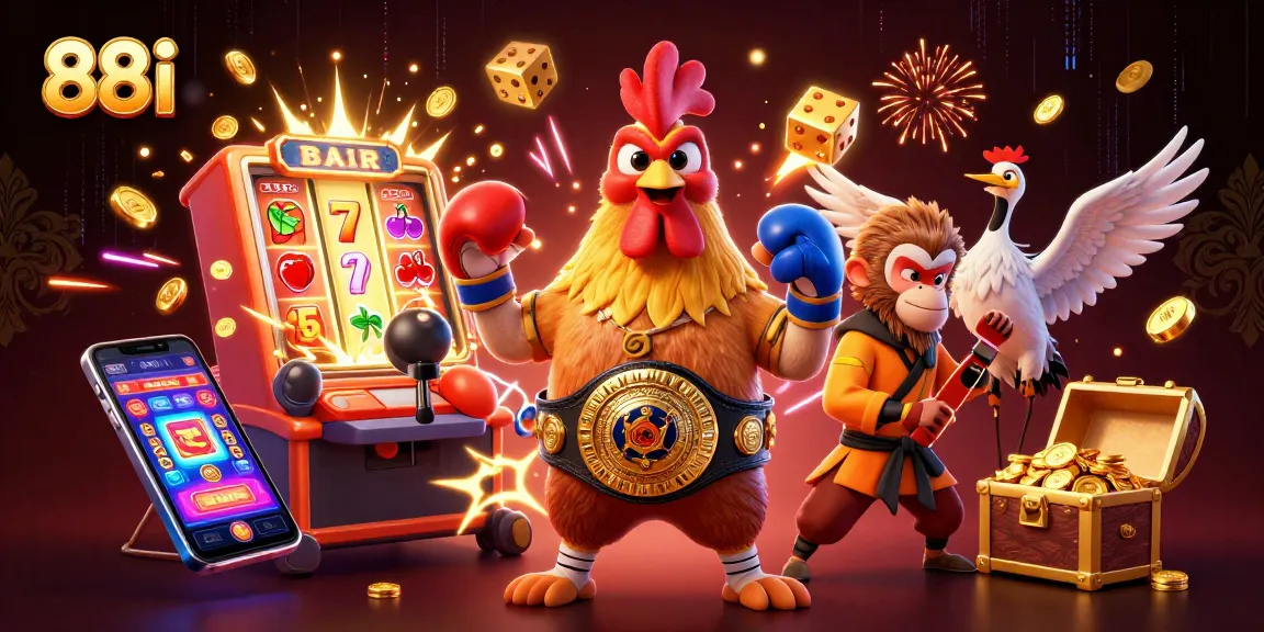 Experience exciting gameplay at 88i with dynamic characters and vibrant casino elements.