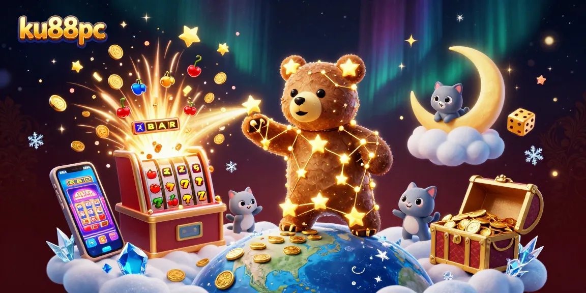 Engage with ku88pc’s thrilling jackpot scene featuring colorful slots and dynamic casino elements.